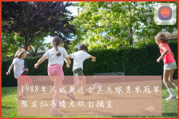 1988年汉城奥运会乒乓球男单冠军陈龙灿韦晴光双打摘金